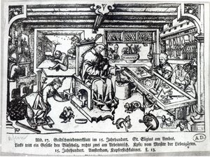 St. Eligius as a Goldsmith in His Workshop